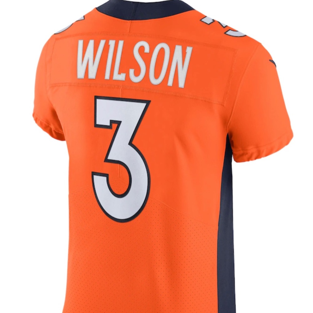 Russell Wilson Denver Broncos Nike Vapor Elite Jersey - Orange